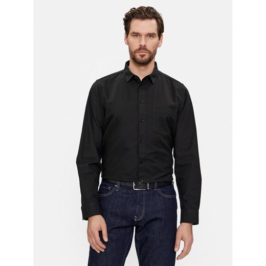 Calvin Klein Koszula Oxford K10K112155 Czarny Regular Fit ze sklepu MODIVO w kategorii Koszule męskie - zdjęcie 182679774