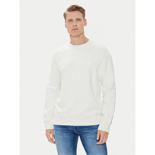 Calvin Klein Jeans Bluza Embro J30J325270 Écru Regular Fit ze sklepu MODIVO w kategorii Bluzy męskie - zdjęcie 182679833