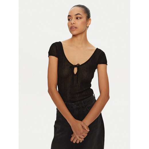 PINKO Top 103588 A1V8 Czarny Slim Fit ze sklepu MODIVO w kategorii Bluzki damskie - zdjęcie 182679840