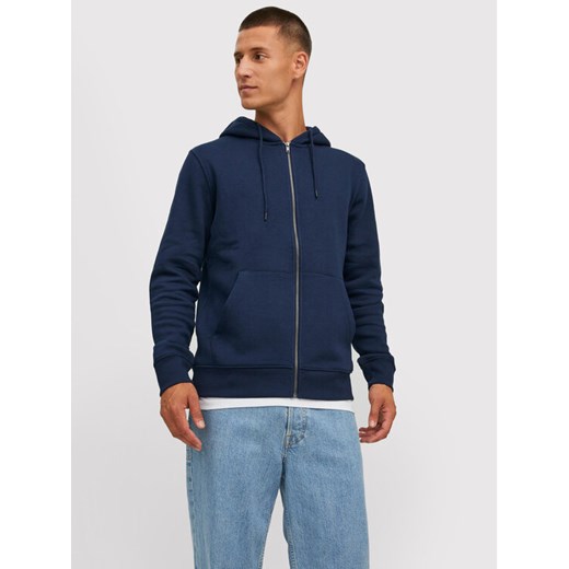Jack&Jones Bluza Star 12210830 Granatowy Regular Fit ze sklepu MODIVO w kategorii Bluzy męskie - zdjęcie 182679863