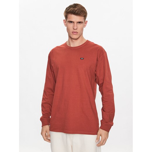 Vans Bluza Mn Off The Wall Classic Ls VN0A4TUR Bordowy Classic Fit ze sklepu MODIVO w kategorii Bluzy męskie - zdjęcie 182679903