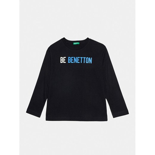United Colors Of Benetton Bluzka 3ATNC10EL Czarny Regular Fit ze sklepu MODIVO w kategorii T-shirty chłopięce - zdjęcie 182679950