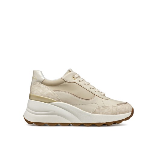 Geox Sneakersy D45WAA 08504 C1122 Écru ze sklepu MODIVO w kategorii Buty sportowe damskie - zdjęcie 182679964