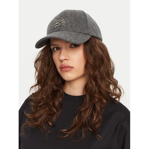 KARL LAGERFELD Czapka z daszkiem A1W33065 Szary ze sklepu MODIVO w kategorii Czapki z daszkiem damskie - zdjęcie 182679972