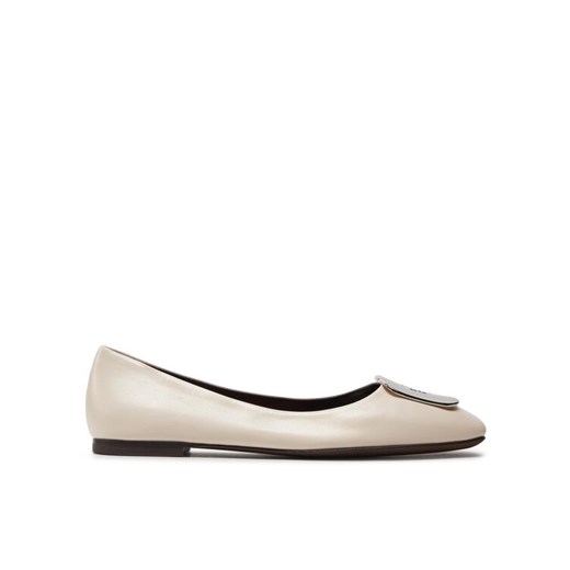 Tory Burch Baleriny 154077 Beżowy ze sklepu MODIVO w kategorii Balerinki - zdjęcie 182680011