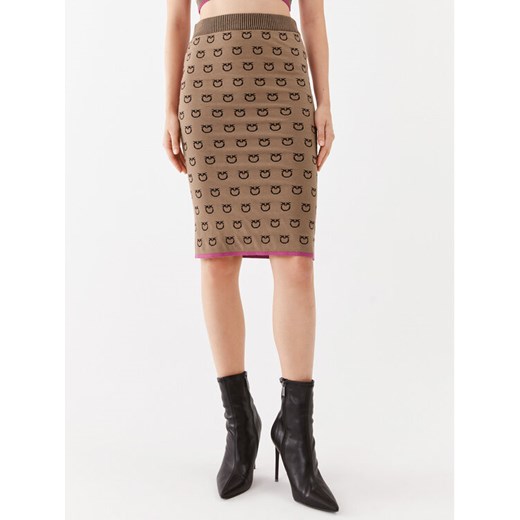 Pinko Spódnica ołówkowa 101565 A112 Brązowy Slim Fit ze sklepu MODIVO w kategorii Spódnice - zdjęcie 182680111