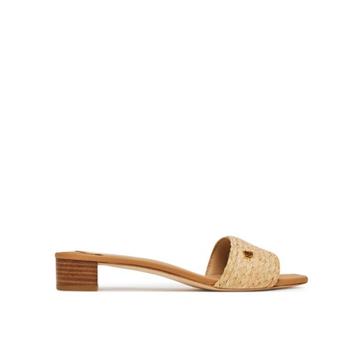 LAUREN RALPH LAUREN Klapki Fay Braided 802966850001 Beżowy 38_5 MODIVO
