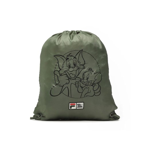 Fila Worek Tensta Warner Bros Small Sport Drawstring Backapck Zielony ze sklepu MODIVO w kategorii Plecaki dla dzieci - zdjęcie 182680212