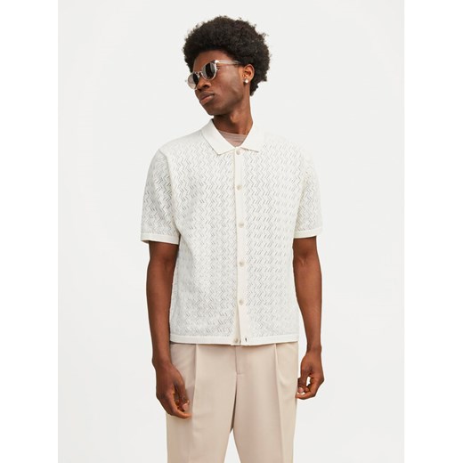 Jack&Jones Koszula Jornoto 12255011 Écru Regular Fit ze sklepu MODIVO w kategorii Koszule męskie - zdjęcie 182680264
