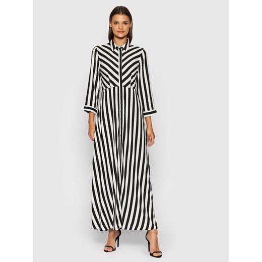 YAS Sukienka koszulowa Savanna 26022663 Biały Regular Fit ze sklepu MODIVO w kategorii Sukienki - zdjęcie 182680270