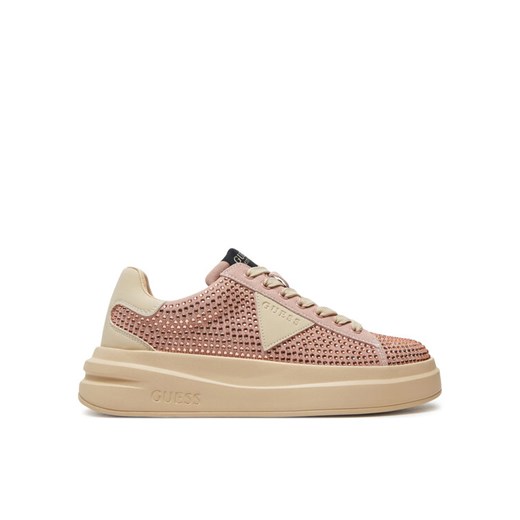 Guess Sneakersy FLPELB SUE12 Różowy ze sklepu MODIVO w kategorii Buty sportowe damskie - zdjęcie 182680360