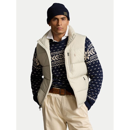 Polo Ralph Lauren Kamizelka 710940236006 Beżowy Regular Fit ze sklepu MODIVO w kategorii Kamizelki męskie - zdjęcie 182680370