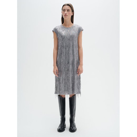 InWear Sukienka koktajlowa Fiduc 30107725 Szary Regular Fit ze sklepu MODIVO w kategorii Sukienki - zdjęcie 182680382