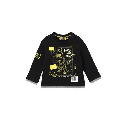 Original Marines Longsleeve DCA0705NM Czarny Regular Fit ze sklepu MODIVO w kategorii T-shirty chłopięce - zdjęcie 182680401
