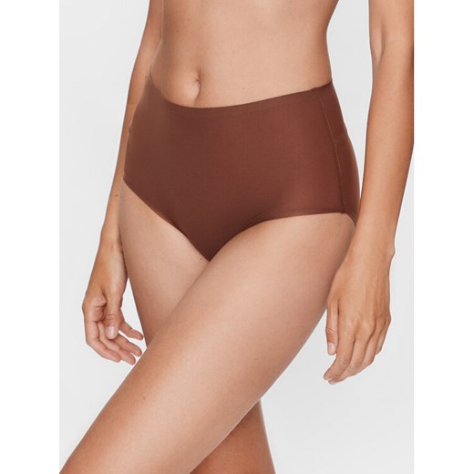 Chantelle Figi klasyczne z wysokim stanem Soft Stretch C26470 Brązowy ze sklepu MODIVO w kategorii Majtki damskie - zdjęcie 182680484