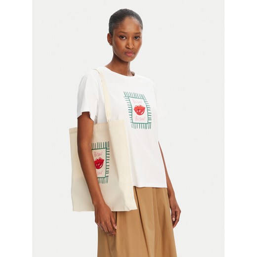Marella T-Shirt Cappero 2515971052 Biały Regular Fit ze sklepu MODIVO w kategorii Bluzki damskie - zdjęcie 182680534