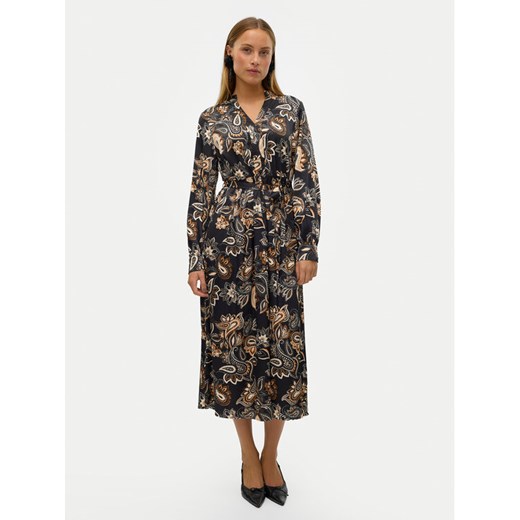 Vero Moda Sukienka koszulowa Thora 10320742 Czarny Regular Fit ze sklepu MODIVO w kategorii Sukienki - zdjęcie 182680601