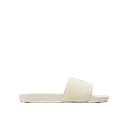 Calvin Klein Jeans Klapki Slide Institutional Metallic YM0YM01018 Szary ze sklepu MODIVO w kategorii Klapki męskie - zdjęcie 182680622