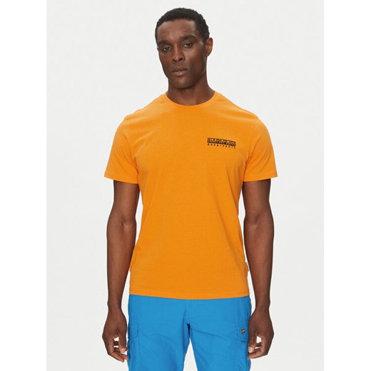 Napapijri T-Shirt S-Vignoni NP0A4ILX Pomarańczowy Regular Fit ze sklepu MODIVO w kategorii T-shirty męskie - zdjęcie 182680623