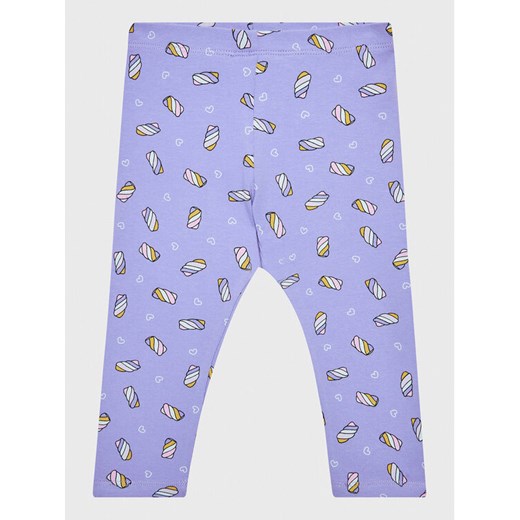 United Colors Of Benetton Legginsy 3XFUGF01S Fioletowy Slim Fit ze sklepu MODIVO w kategorii Spodnie dziewczęce - zdjęcie 182680624