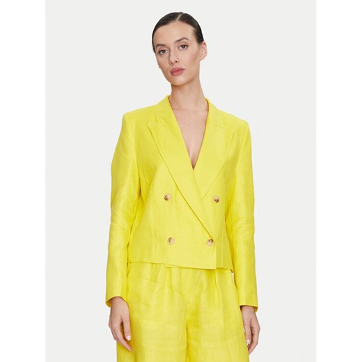 ViCOLO Marynarka TB0790 Żółty Regular Fit ze sklepu MODIVO w kategorii Marynarki damskie - zdjęcie 182680643