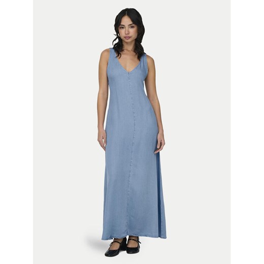 ONLY Sukienka letnia Brighton 15318546 Niebieski Loose Fit ze sklepu MODIVO w kategorii Sukienki - zdjęcie 182680690