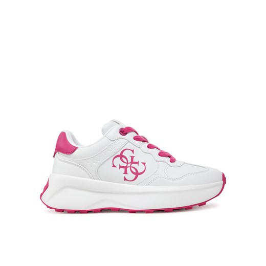 Guess Sneakersy FLPLUC ELE12 Biały ze sklepu MODIVO w kategorii Buty sportowe damskie - zdjęcie 182680731