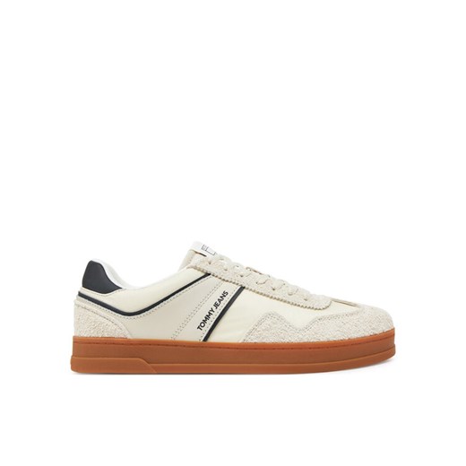 Tommy Jeans Sneakersy The Greenwich Mix Media EM0EM01606 Beżowy ze sklepu MODIVO w kategorii Buty sportowe męskie - zdjęcie 182680733