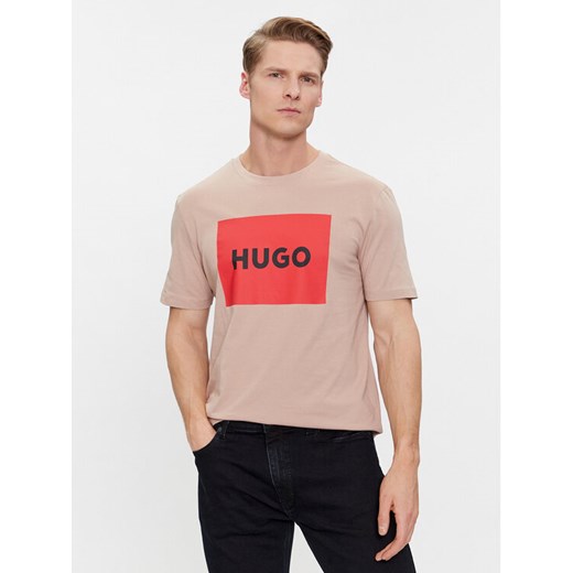 Hugo T-Shirt Dulive222 50467952 Beżowy Regular Fit S MODIVO