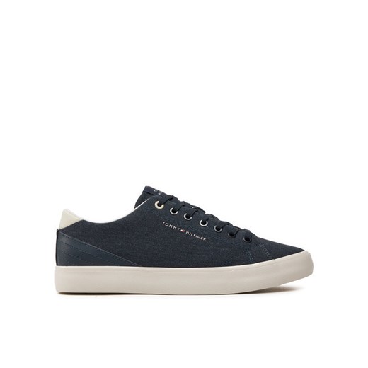 Tommy Hilfiger Tenisówki Th Hi Vulc Low Summer Cvs FM0FM05056 Granatowy ze sklepu MODIVO w kategorii Trampki męskie - zdjęcie 182680811