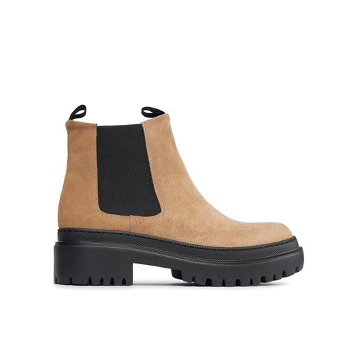 Pollini Sztyblety SA21204G0HTI0130 Beżowy ze sklepu MODIVO w kategorii Botki - zdjęcie 182680823