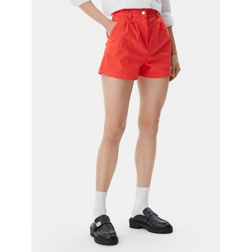Tommy Jeans Szorty materiałowe Claire DW0DW21643 Pomarańczowy Regular Fit ze sklepu MODIVO w kategorii Szorty - zdjęcie 182680840