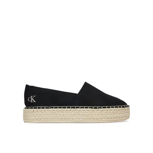 Calvin Klein Jeans Espadryle Flatform Esdparille Mg/Hdw YW0YW01737 Czarny ze sklepu MODIVO w kategorii Espadryle damskie - zdjęcie 182680864