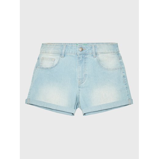 United Colors Of Benetton Szorty jeansowe 4XA2C9010 Błękitny Regular Fit ze sklepu MODIVO w kategorii Spodenki dziewczęce - zdjęcie 182680871