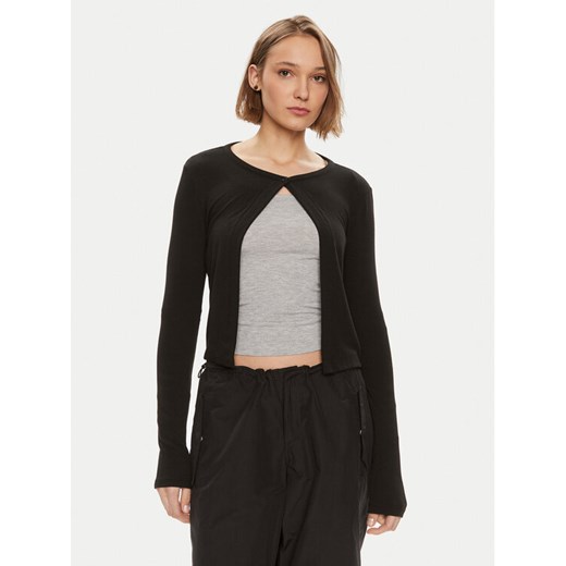 Gina Tricot Kardigan 22994 Czarny Regular Fit ze sklepu MODIVO w kategorii Swetry damskie - zdjęcie 182680883