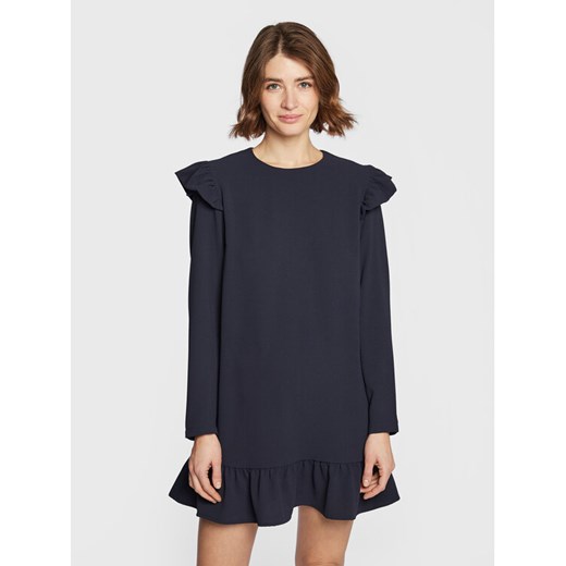Pepe Jeans Sukienka koktajlowa Dorothy PL953123 Granatowy Regular Fit ze sklepu MODIVO w kategorii Sukienki - zdjęcie 182680912