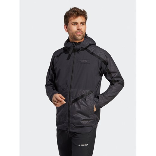 adidas Kurtka przejściowa Terrex Utilitas RAIN.RDY 2.5-Layer Rain Jacket HN2928 Czarny Regular Fit ze sklepu MODIVO w kategorii Kurtki męskie - zdjęcie 182681010