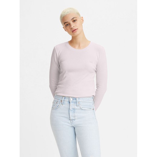 Levi's® Bluzka Baby 69555-0052 Różowy Slim Fit ze sklepu MODIVO w kategorii Bluzki damskie - zdjęcie 182681034