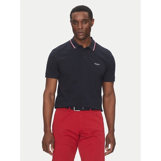 Hechter Paris Polo 74018 151902 Granatowy Regular Fit ze sklepu MODIVO w kategorii T-shirty męskie - zdjęcie 182681070