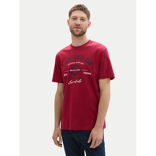 Tom Tailor T-Shirt 1037735 Czerwony Regular Fit ze sklepu MODIVO w kategorii T-shirty męskie - zdjęcie 182681132
