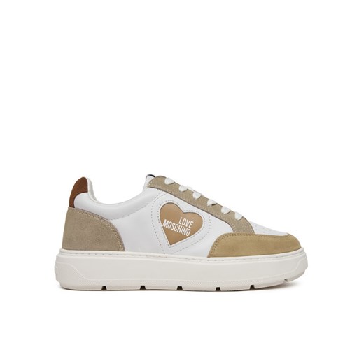 LOVE MOSCHINO Sneakersy JA15154G1MIAA10A Biały ze sklepu MODIVO w kategorii Buty sportowe damskie - zdjęcie 182681152