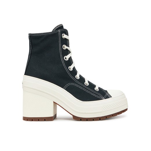 Converse Botki Chuck 70 De Luxe Heel A05347C Czarny ze sklepu MODIVO w kategorii Botki - zdjęcie 182681161