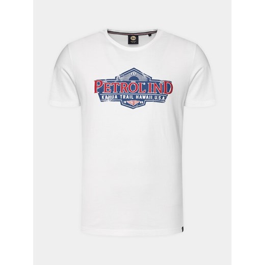 Petrol Industries T-Shirt M-1040-TSR602 Biały Regular Fit ze sklepu MODIVO w kategorii T-shirty męskie - zdjęcie 182681174
