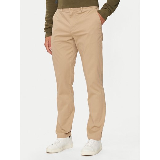 Tommy Hilfiger Chinosy Denton MW0MW37873 Beżowy Slim Fit ze sklepu MODIVO w kategorii Spodnie męskie - zdjęcie 182681221