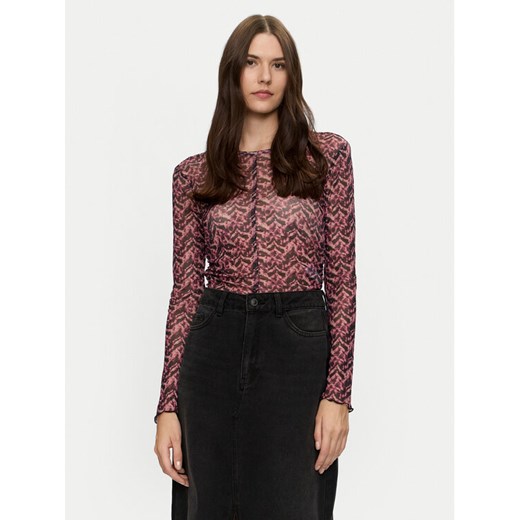 Brave Soul Bluzka LLT-225BARIL Różowy Slim Fit ze sklepu MODIVO w kategorii Bluzki damskie - zdjęcie 182681263