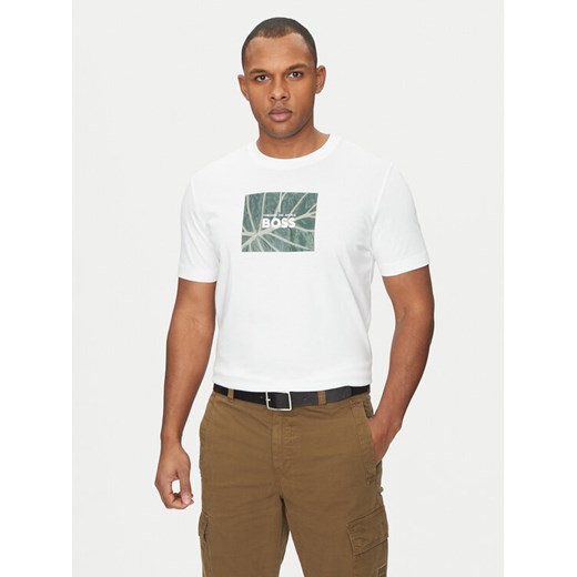 BOSS T-Shirt Injungle 50535112 Biały Regular Fit ze sklepu MODIVO w kategorii T-shirty męskie - zdjęcie 182681310