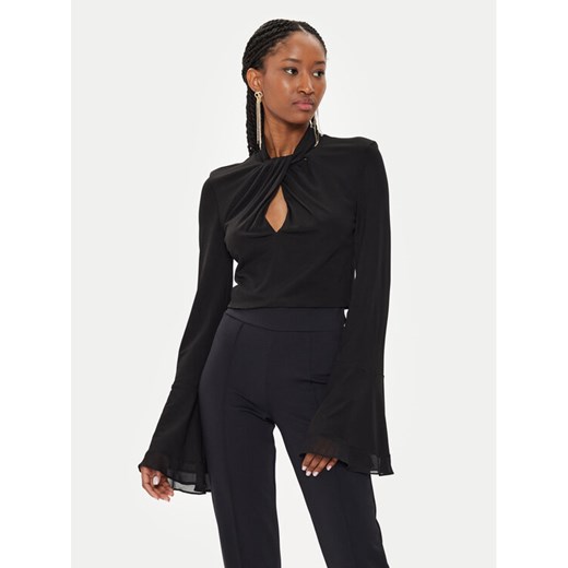 TWINSET Bluzka 241TT2099 Czarny Slim Fit ze sklepu MODIVO w kategorii Bluzki damskie - zdjęcie 182681323