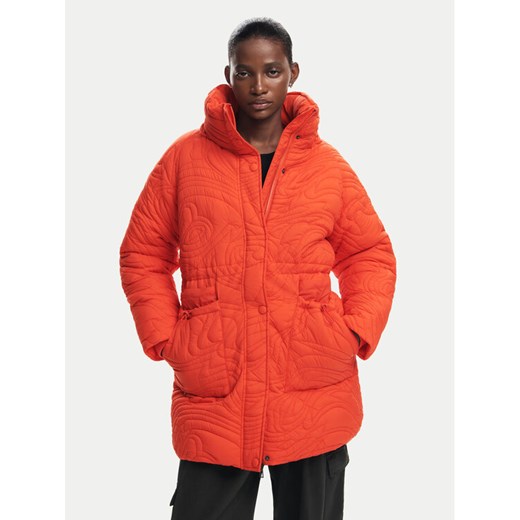 Desigual Kurtka zimowa Aarhus 24WWEWAC Pomarańczowy Regular Fit ze sklepu MODIVO w kategorii Kurtki damskie - zdjęcie 182681343