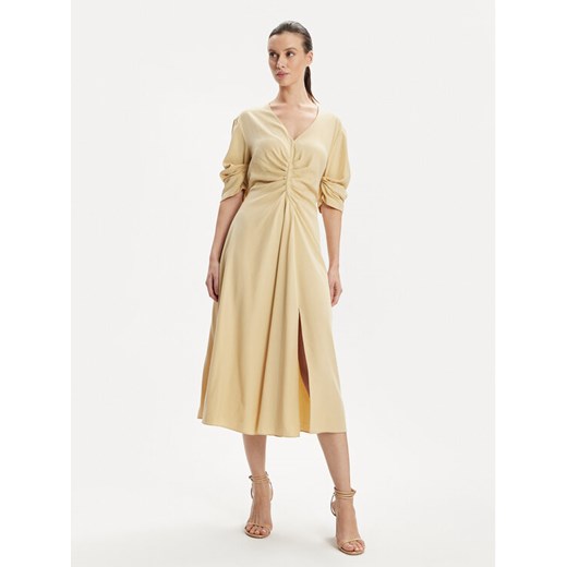 DKNY Sukienka codzienna D2A4BIAM Beżowy Regular Fit ze sklepu MODIVO w kategorii Sukienki - zdjęcie 182681360