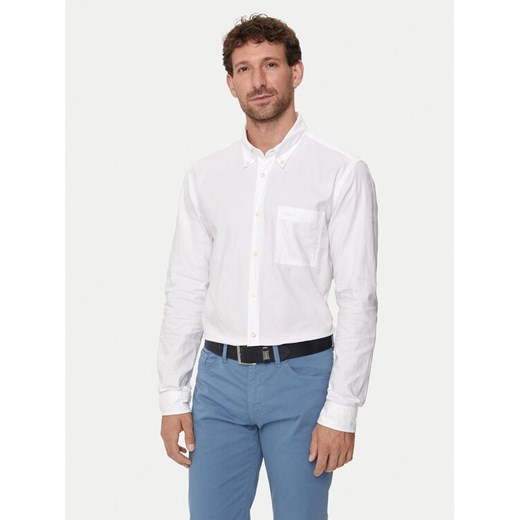 Boss Koszula S-Roan-Bd-E-1P-C-242 50515142 Biały Slim Fit ze sklepu MODIVO w kategorii Koszule męskie - zdjęcie 182681401